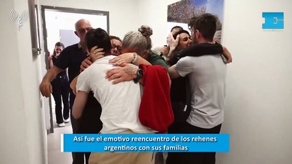 Así fue el emotivo reencuentro de los rehenes argentinos con sus familias