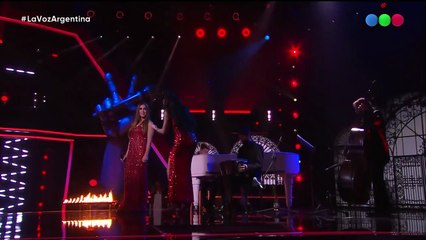 Milagros Amud con Soledad Pastorutti, en La Voz Argentina