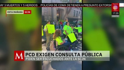 Personas con discapacidad exigen consulta pública con ministros y ministras de la SCJN