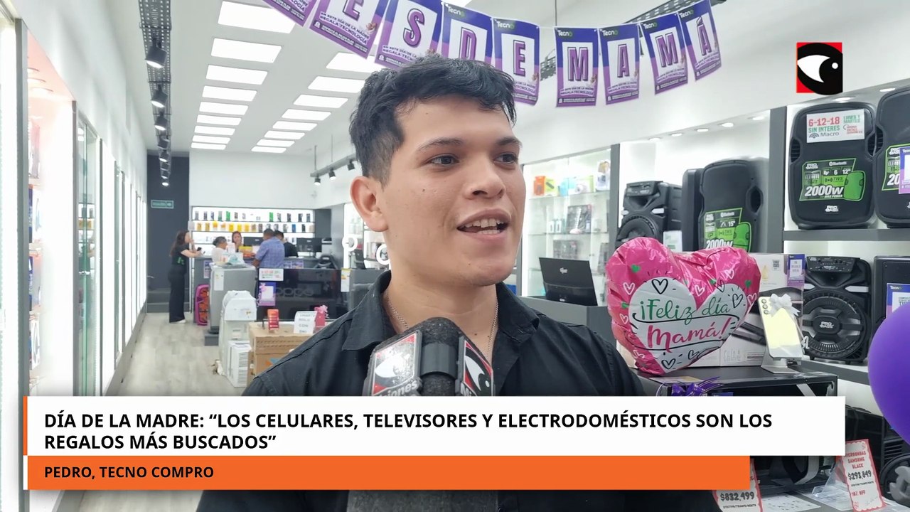 Día de la Madre: \"Los celulares, televisores y electrodomésticos son los regalos mas buscados\"