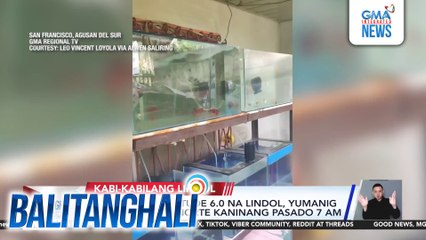 PHIVOLCS - Magnitude 6.0 na lindol, yumanig sa Surigao del Norte kaninang pasado 7 am | Balitanghali