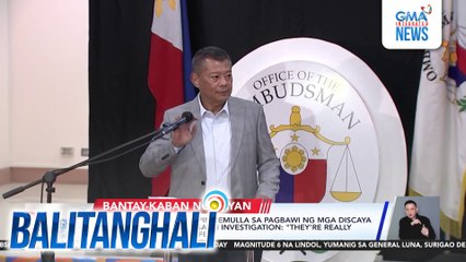 Ombudsman Jesus Crispin Remulla sa pagbawi ng mga Discaya ng kooperasyon nila sa ICI investigation - "They're really hanging on to their life" | Balitanghali