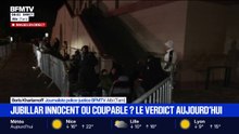 Une quarantaine de personnes attendent, en pleine nuit, devant le tribunal d'Albi pour espérer assister au dernier jour du procès Jubillar