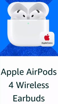 Apple AirPods 4 Wireless Earbuds, Bluetooth Headphones, with Active Noise Cancellation,