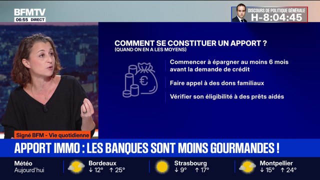 Signé BFM - Crédit immobilier: l'apport réclamé par les banques en baisse