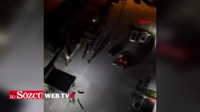 Komşuların tekmeli-yumruklu kavgası kamerada