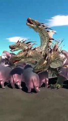 Hippos vs. Dragon  The Ultimate Clash in Unity