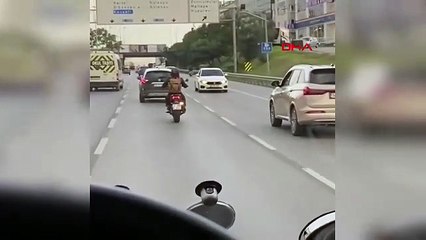 İstanbul trafiğinin göbeğinde ters yön canavarı kamerada!