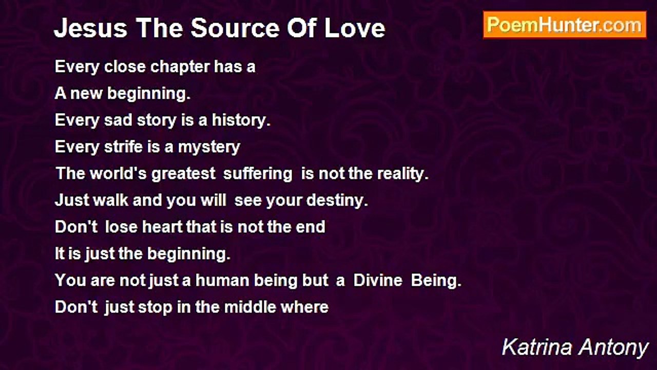 Katrina Antony - Jesus The Source Of Love