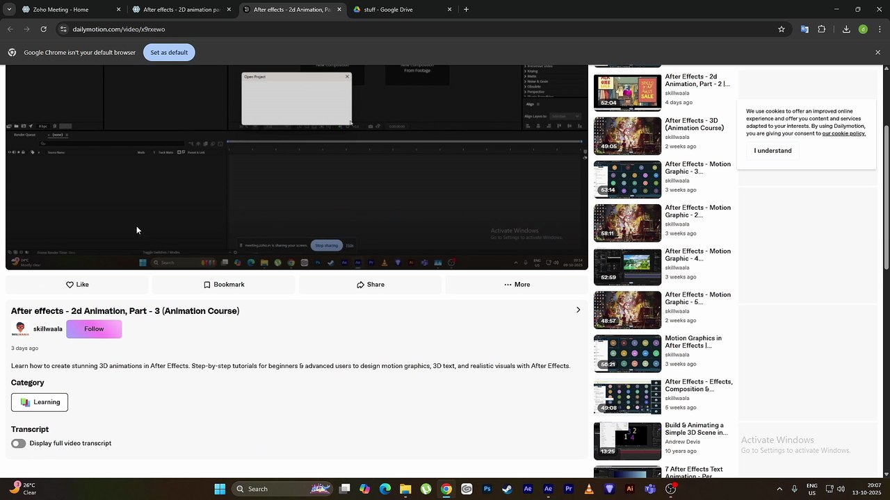 After Effects - 2D Animation Part - 4 - video Dailymotion