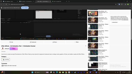 After Effects - 2D Animation Part - 4
