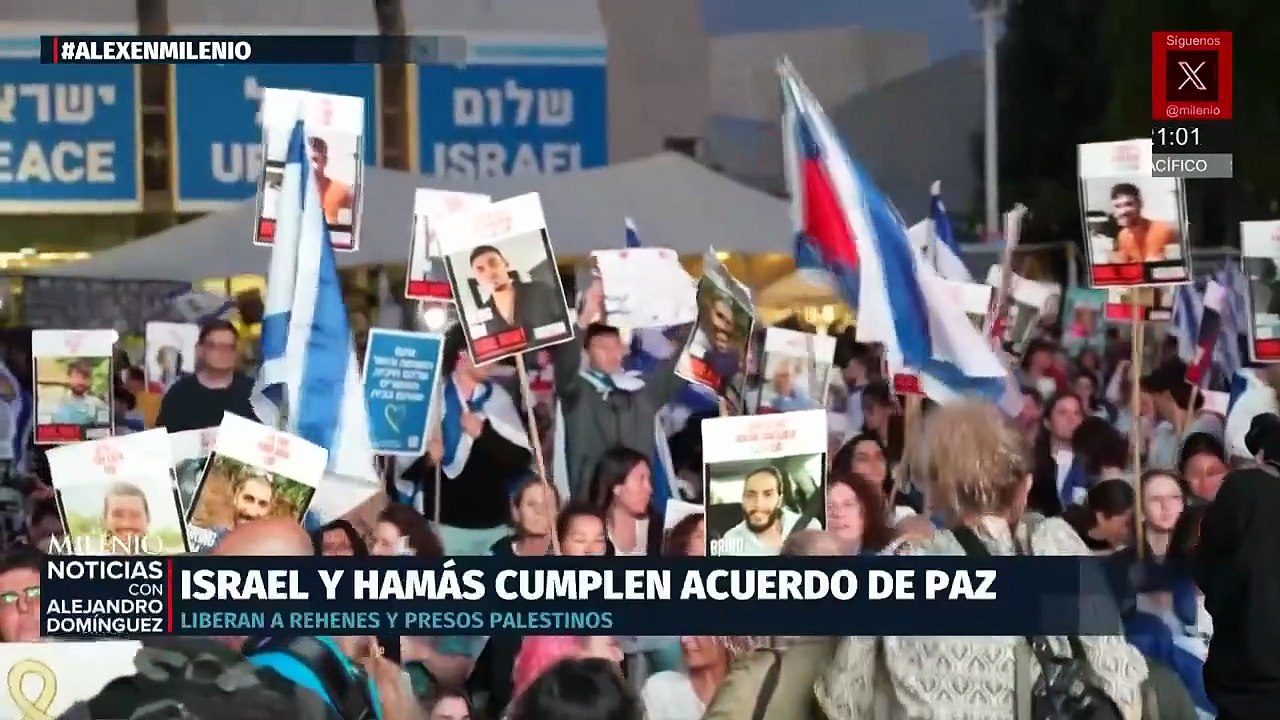 Israel y Hamás inician acuerdo de paz con liberación de rehenes y presos palestinos