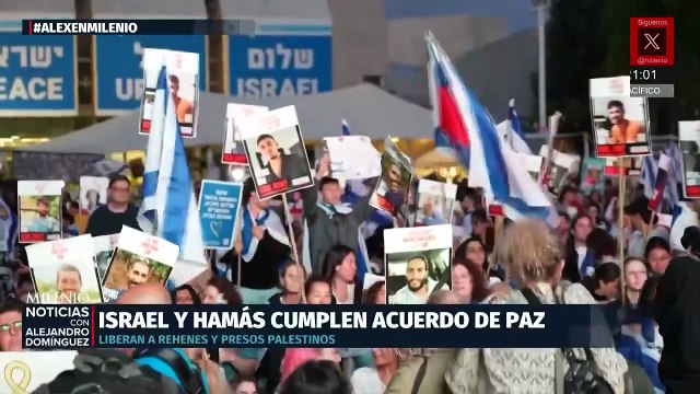 Israel y Hamás inician acuerdo de paz con liberación de rehenes y presos palestinos