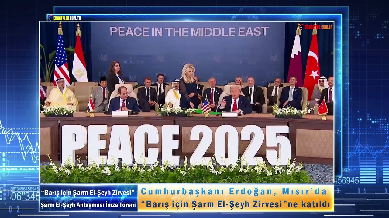 Başkan Erdoğan Şarm El-Şeyh Zirvesi'nde: Gazze Ateşkesinin İmza Töreninde Liderler Buluştu