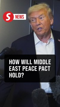Trump unsure if Middle East peace pact will hold when he's no longer in office