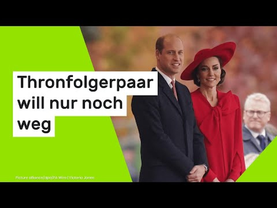 Prinzessin Kate und Prinz William: Thronfolgerpaar will nur noch weg und kündigt Traditionsbruch an