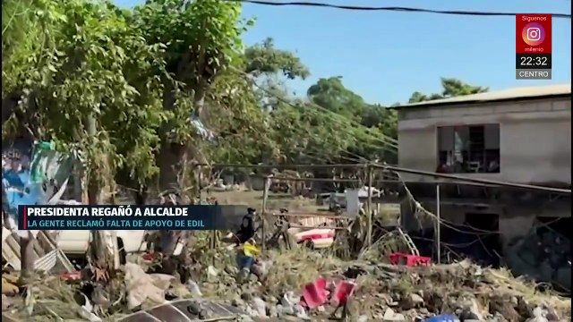 Claudia Sheinbaum recorre zonas afectadas por inundaciones y recibe ovaciones y reclamos