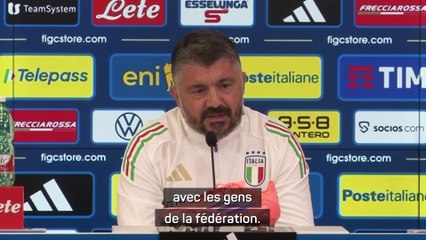 Gattuso : "Heureux que la guerre ait été interrompue"