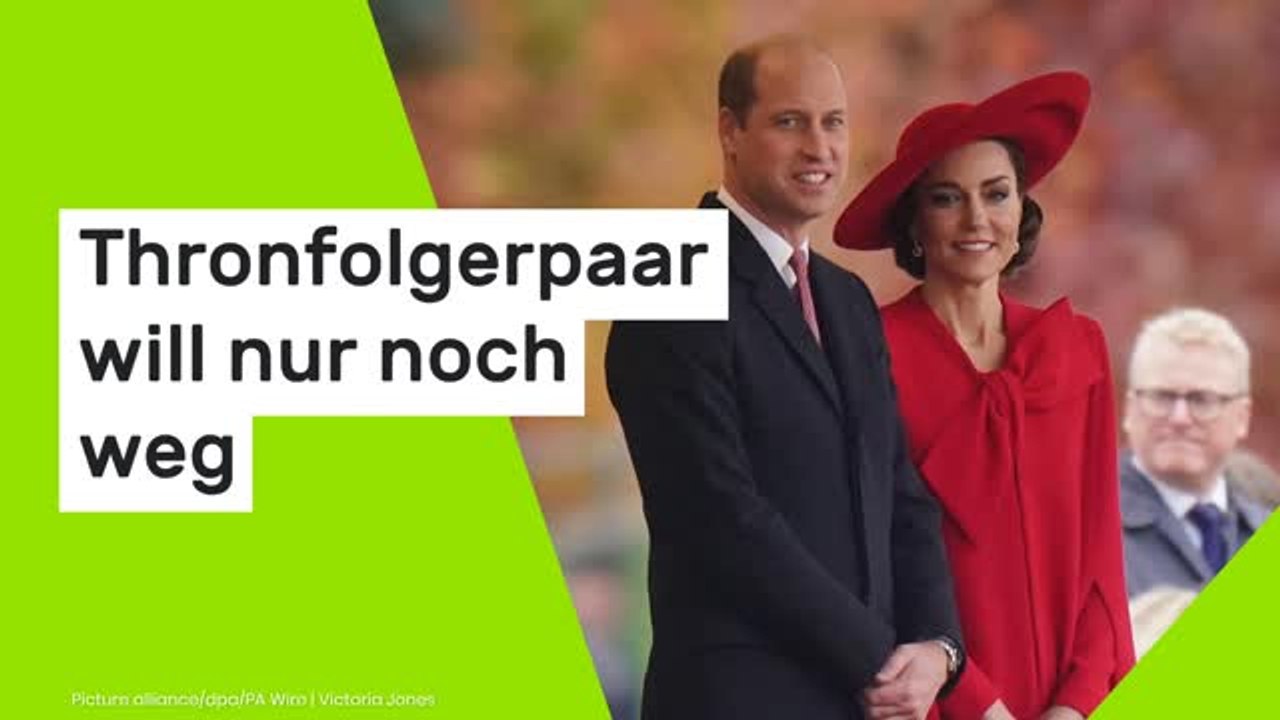 Prinzessin Kate und Prinz William: Thronfolgerpaar will nur noch weg - und kündigt Traditionsbruch an