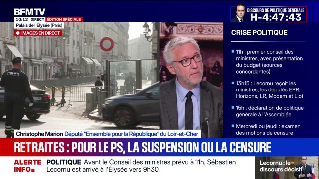 Christophe Marion (EPR): Je ne me réjouis pas particulièrement d'un abandon de la réforme des retraites