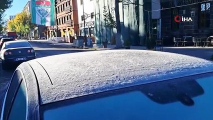 Bir ilimiz Ekim ayında buz kesti: Termometreler -7'yi gösterdi!