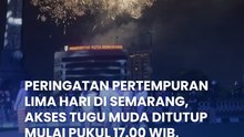 Peringatan Perang Lima Hari di Semarang, Akses Jalan Tugu Muda Ditutup!