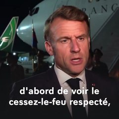 Emmanuel Macron : Nous préparons la suite ensemble avec humilité. Palestine