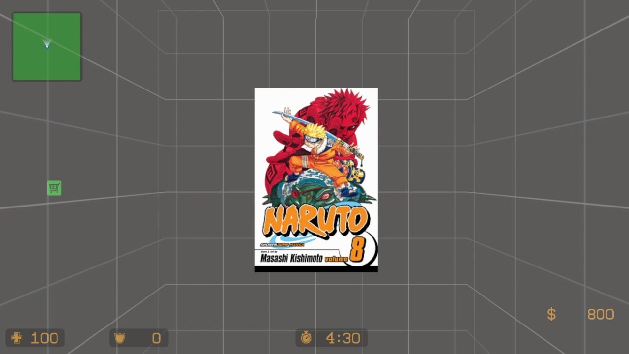 NARUTO Volume 8 Cover Art spray mod | Counter-Strike: Source