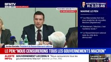 Crise politique: "La maison est en train de s'effondrer et monsieur Lecornu repeint les murs", fustige Jordan Bardella