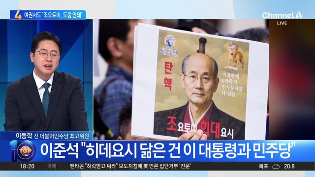 ‘조요토미 희대요시’ 사진에…여권서도 “도움 안돼”