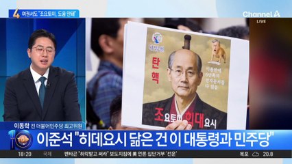 ‘조요토미 희대요시’ 사진에…여권서도 “도움 안돼”