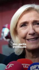 Marine Le Pen : Qu’est-ce que c’est que ça, des partis politiques qui cherchent à échapper à l’élection ?