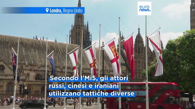 L'Mi5 del Regno Unito avverte: Minacce di spionaggio da Cina, Russia e Iran