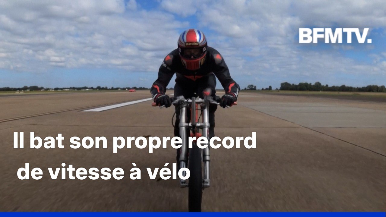 283 km/h: le record “Guinness” de la vitesse à vélo a été battu par ce Britannique