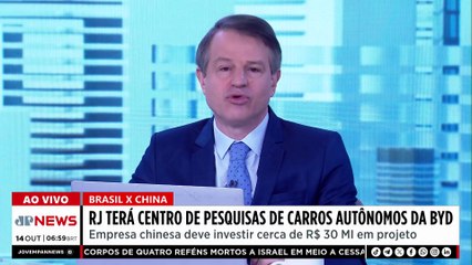 BYD terá centro de pesquisa de carros autônomos no RJ