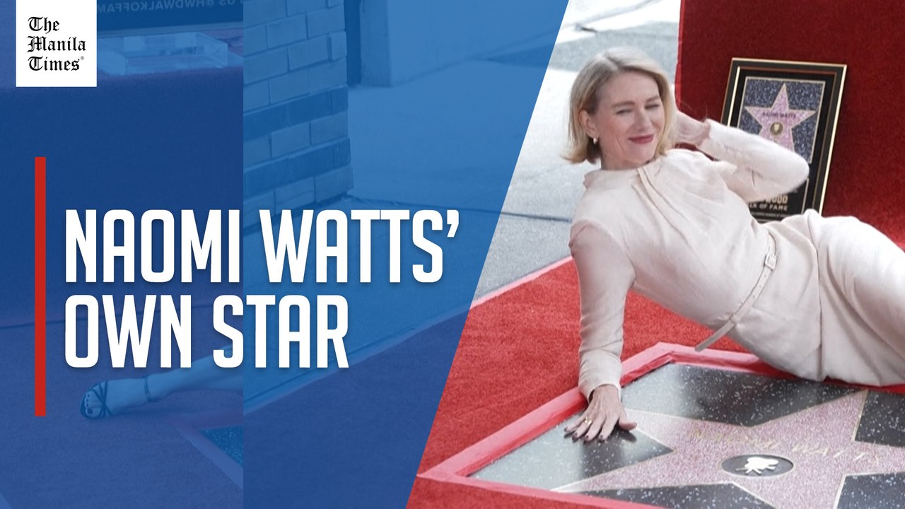 British actress Naomi Watts receives star on Hollywood Walk of Fame