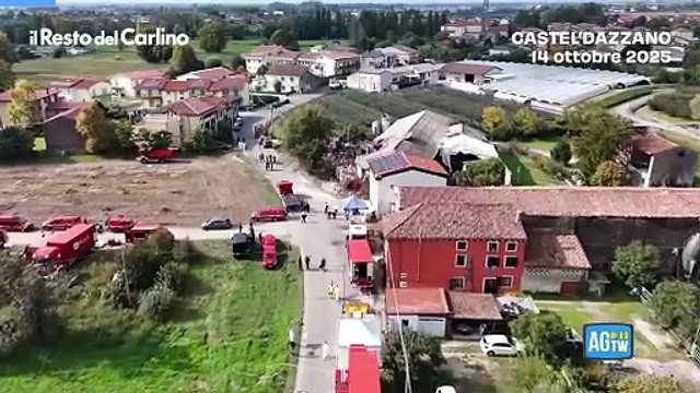 Esplosione nel veronese, le immagini dal drone