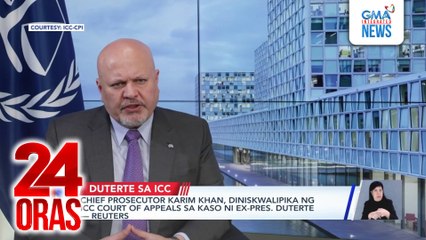 Chief Prosecutor Karim Khan, diniskwalipika ng ICC Court of Appeals sa kaso ni Ex-Pres. Duterte - Reuters | 24 Oras