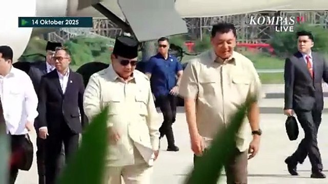 Detik-Detik Presiden Prabowo Tiba di Indonesia usai Hadiri KTT Perdamaian Gaza
