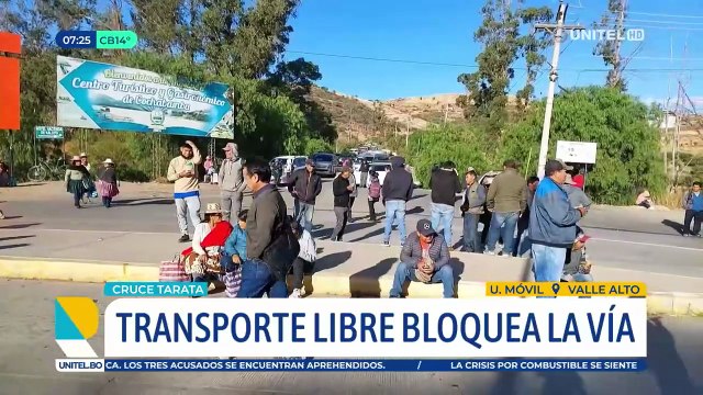 Transportistas de Cochabamba bloquean las rutas al oriente y al occidente exigiendo abastecimiento de combustible