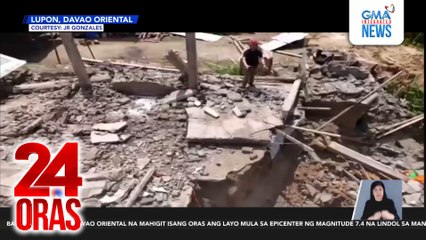 Ilang taga-Brgy. Calapagan, nilisan na ang kani-kanilang bahay na nagkabitak dahil sa mag. 7.4 na lindol | 24 Oras