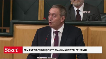 DEM Parti'den Bahçeli'ye 'maksimalist talep' yanıtı