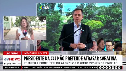 Presidente da CCJ não vai atrasar sabatina do indicado por Lula ao STF; Trindade comenta