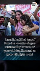 Israel identified two of four deceased hostages returned by Hamas