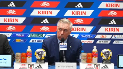COLETIVA DA SELEÇÃO BRASILEIRA: ANCELOTTI ANALISA DERROTA PARA O JAPÃO POR 3-2