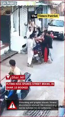 Flying Kiss Sparks Street Brawl in Dhar: 15 Booked After Viral Video Shows Brutal Clash