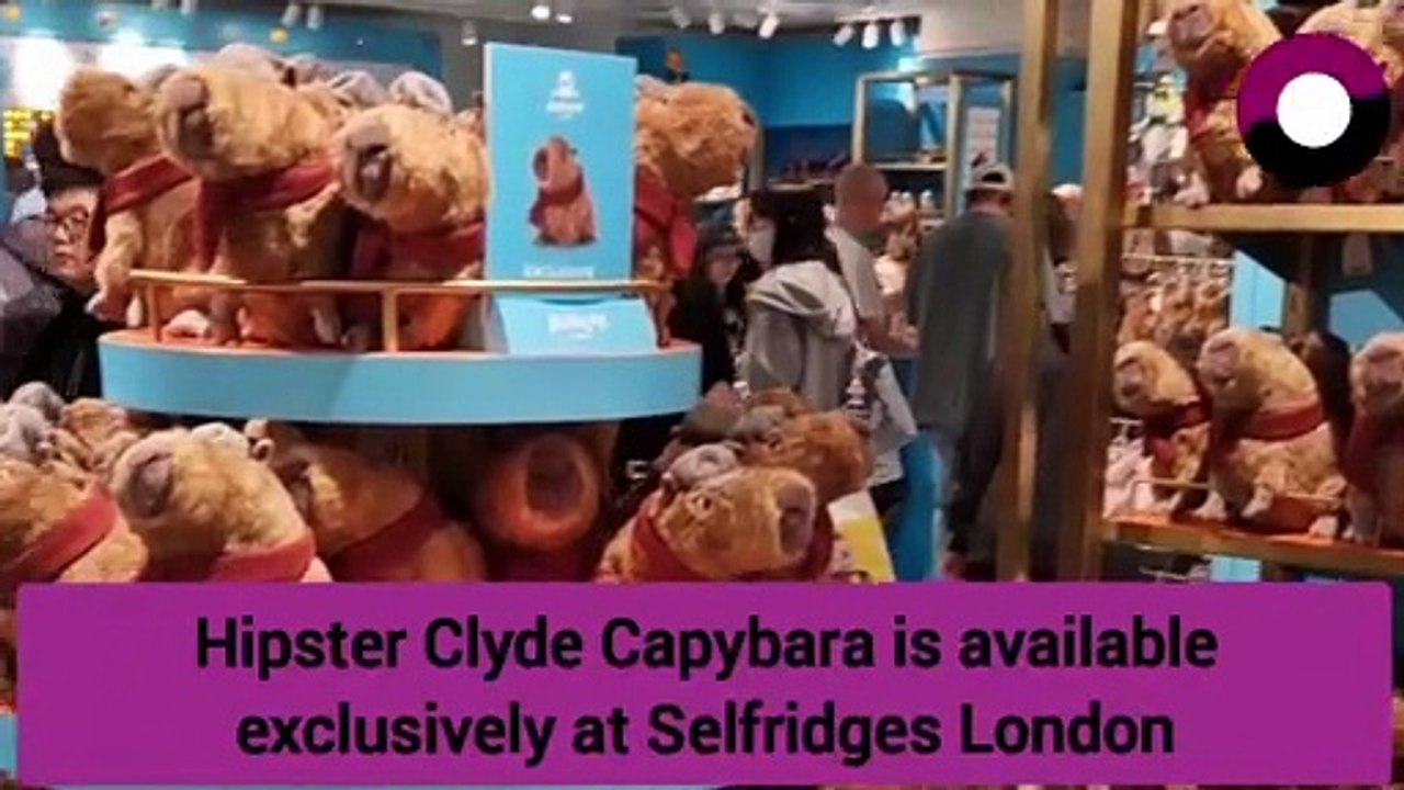 Selfridges exclusive Hipster Clyde Capybara Jellycat  launches at London store
