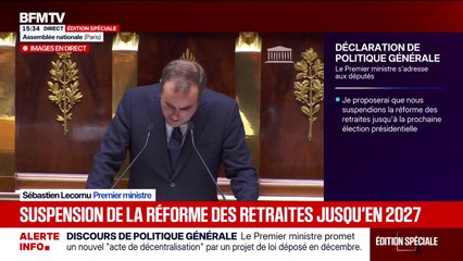 "Désormais, cela dépend de vous", lance Sébastien Lecornu aux parlementaires