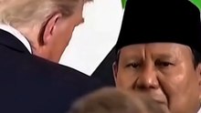 Momen Bocor Presiden Prabowo saat temui Trump usai KTT Gaza Mesir.