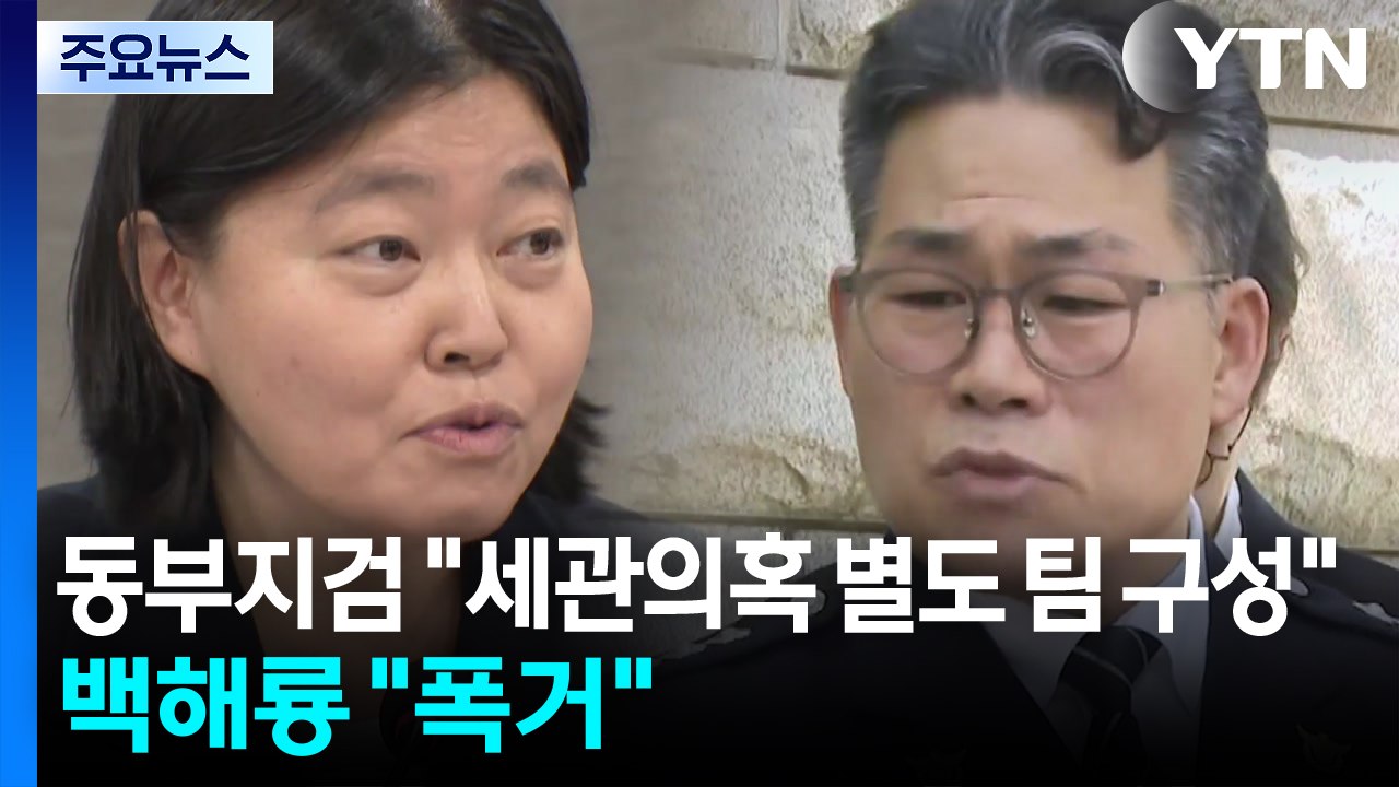동부지검 "세관 의혹 별도 팀 구성"에 백해룡 "폭거" / YTN